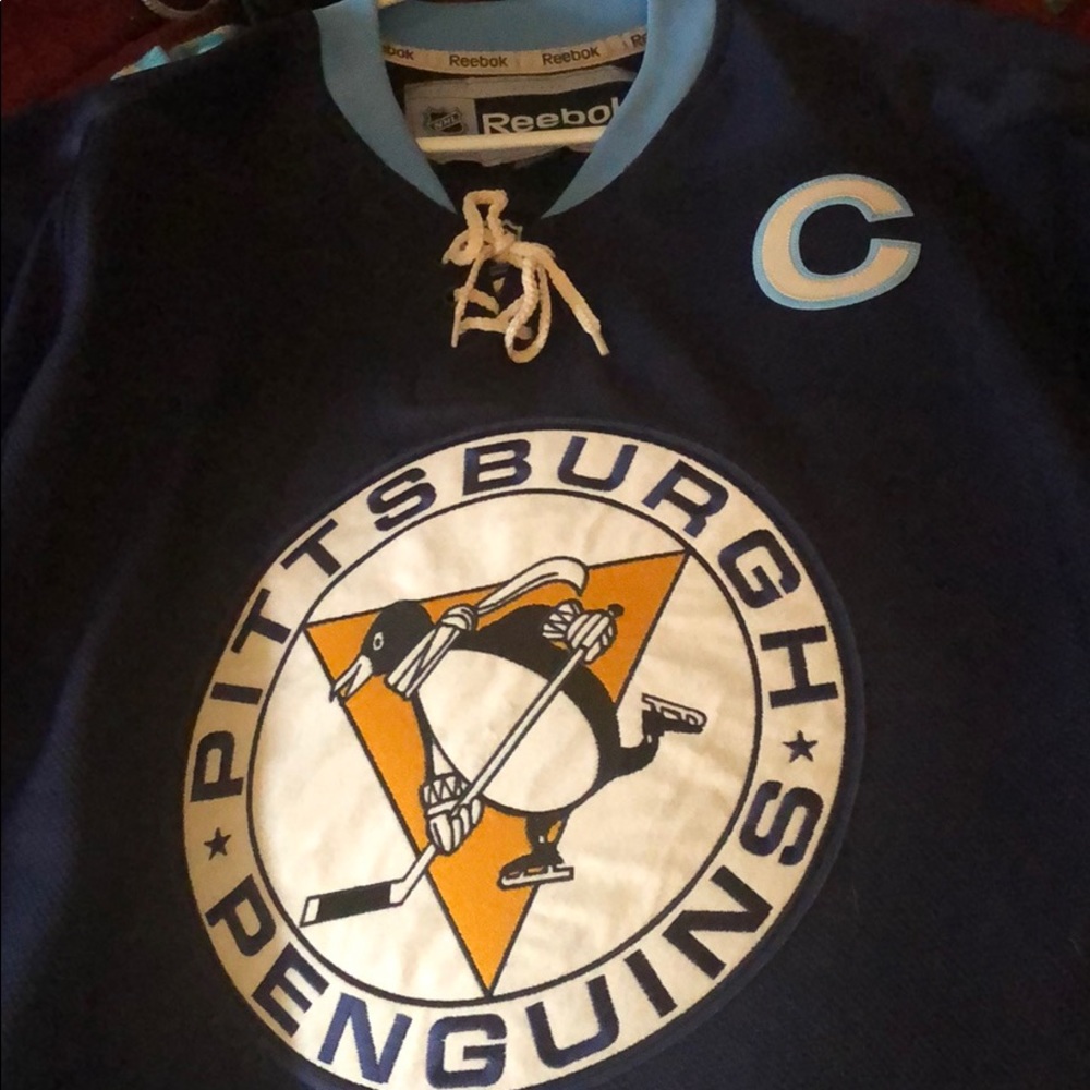 Mario lemieux pittsburgh penquins jersey reebok